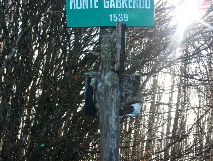Monte Gabrendo - Cartello segnaletico